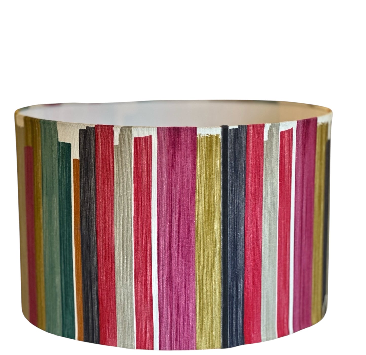 Cilindro tela rallas multicolor